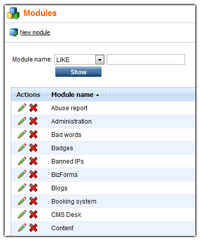 Modules