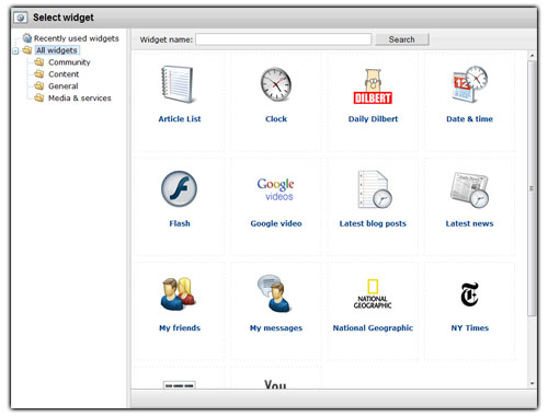 Widgets